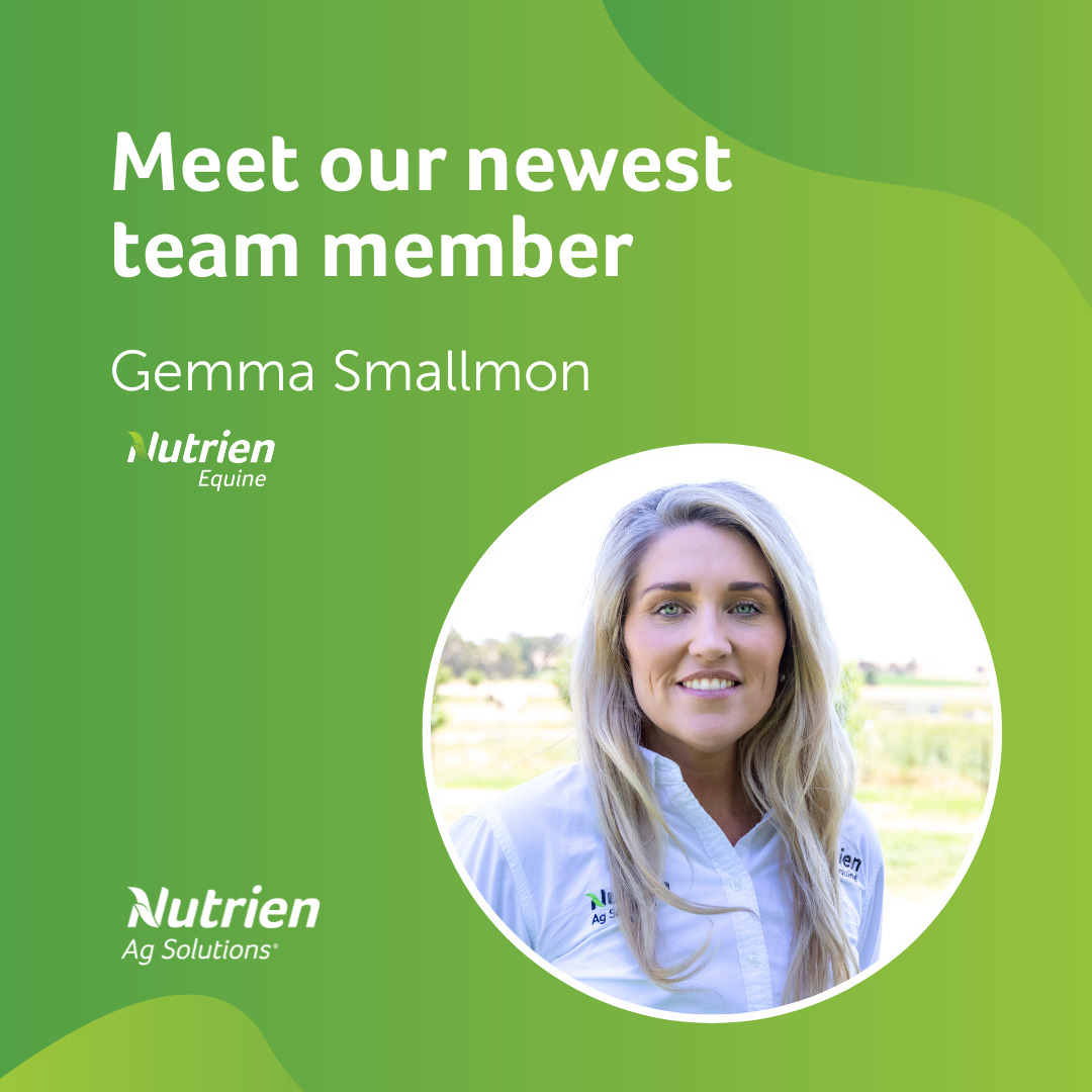 Welcome to Gemma Smallmon to the Nutrien Equine Standardbred Team