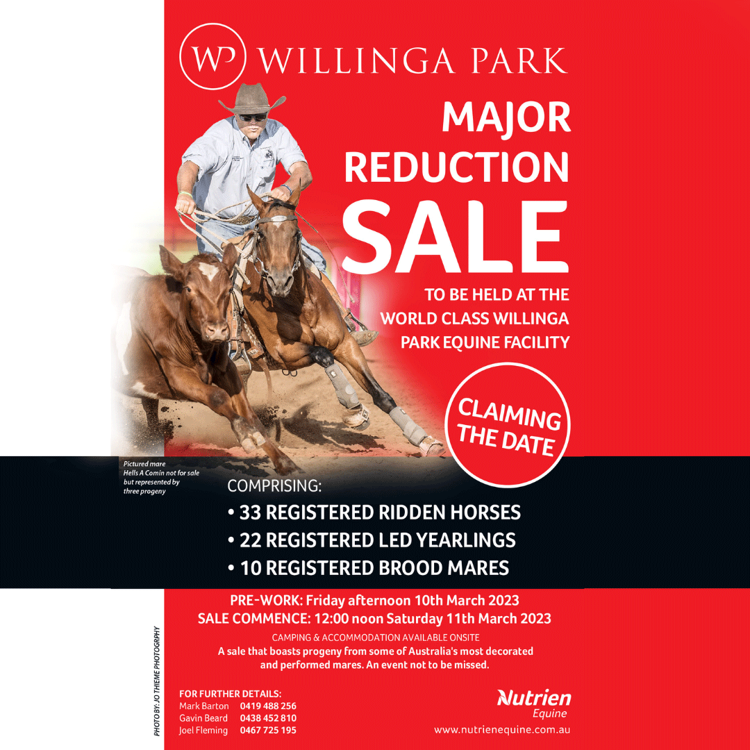 MAJOR ANNOUNCEMENT Willinga Park Major Reduction Sale