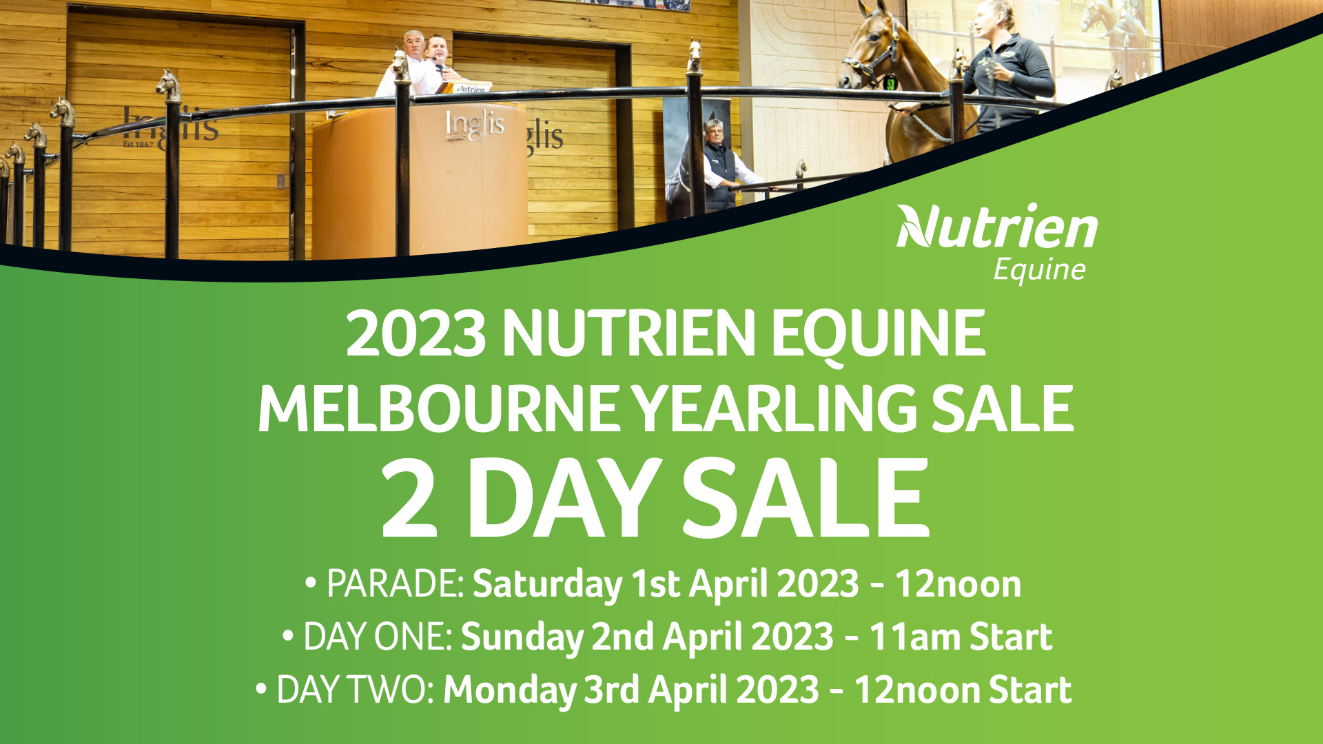 2 DAY SALE – 2023 Nutrien Equine Melbourne Yearling Sale